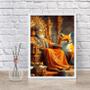 Imagem de Quadro Arquétipo Imperador Com Raposa 45x34cm - com vidro