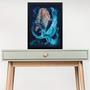 Imagem de Quadro Arquétipo Mago Com Fênix 45X34Cm - Com Vidro