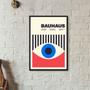 Imagem de Quadro Arte Abstrata Bauhaus Eye Poster 33x24cm