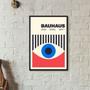 Imagem de Quadro Arte Abstrata Bauhaus Eye Poster 33X24Cm