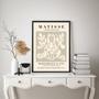 Imagem de Quadro Arte Abstrata Bege - Matisse 45x34cm - com vidro