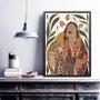 Imagem de Quadro Arte Boho Mulher 24X18Cm - Com Vidro