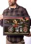 Imagem de Quadro Arte David Mann Motociclista X Madame