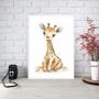 Imagem de Quadro Arte Infantil Girafinha 45X34Cm - Com Vidro