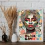 Imagem de Quadro Arte Mulher - Black Love 24x18cm