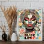 Imagem de Quadro Arte Mulher - Black Love 33X24Cm - Com Vidro