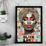 Imagem de Quadro Arte Mulher - Black Love 33X24Cm - Com Vidro