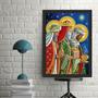 Imagem de Quadro Arte Sagrada 3 Reis Magos 45X34Cm - Com Vidro