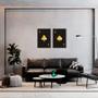 Imagem de Quadro As Paus e Espada Gold 62x43 2-43x30 Caixa Marrom Moldura Caixa, Marrom Cafe