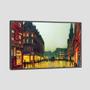 Imagem de Quadro Atkinson London Tela Moldura Preta 45X30Cm