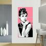 Imagem de Quadro Audrey Hepburn Artístico Retrô Conjunto Vertical