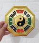 Imagem de Quadro Baguá Feng Shui Dourado 21 Cm Yin Yang TALISMÃ