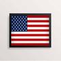 Imagem de Quadro Bandeira Estados Unidos 24x18cm - com vidro