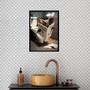 Imagem de Quadro Banheiro Coleção Animais - Morcego 45x34cm - com vidro