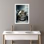 Imagem de Quadro Banheiro Coleção Animais - Tartaruga 45x34cm - com vidro