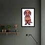 Imagem de Quadro Basset Hound 24X18Cm