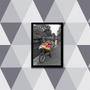 Imagem de Quadro Bicicleta Com Flores Coloridas 24X18Cm