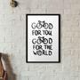 Imagem de Quadro Bike Good For You And World 33X24Cm