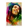 Imagem de Quadro Bob Marley Aquarela Decorativo Sala Quarto Grande Canvas Reggae - Bimper
