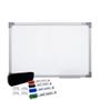 Imagem de Quadro Branco 90x60 Moldura em aluminio soft com apagador e 4 Caneta