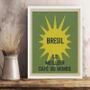 Imagem de Quadro Brasil - Melhor Café Do Mundo 45x34cm - com vidro