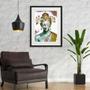 Imagem de Quadro Buda Branco Com Dourado - 60x48cm