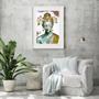 Imagem de Quadro Buda Branco Com Dourado - 60x48cm