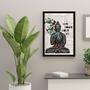 Imagem de Quadro Buda Let That Shit Go 33x24cm - com vidro