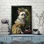 Imagem de Quadro Bulldog Francês Branquinha - Lady 33X24Cm - Com Vidro