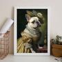 Imagem de Quadro Bulldog Francês Branquinha - Lady 33x24cm - com vidro