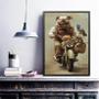 Imagem de Quadro Bulldog Motociclista 24X18Cm