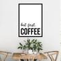 Imagem de Quadro But First, Coffee Ii 33X24Cm - Com Vidro