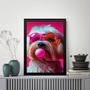 Imagem de Quadro Cachorrinho Humano - Óculos 33X24Cm - Com Vidro