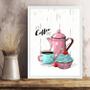 Imagem de Quadro Café Com Cupcake 24x18cm