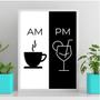 Imagem de Quadro Café Drink Am Pm 33X24Cm