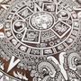 Imagem de Quadro Calendário Asteca Decorativo Em Mdf 30 Cm Branco F031