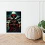 Imagem de Quadro Candomblé Orixá Bara 33X24Cm - Com Vidro