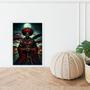 Imagem de Quadro Candomblé Orixá Bara 45x34cm - com vidro