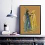 Imagem de Quadro Candomblé Oxum e Logun 45x34cm - com vidro