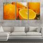 Imagem de Quadro canvas 30x66 água corrente em fatias de laranja