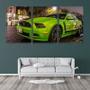 Imagem de Quadro canvas 30x66 carro mustang esportivo parado