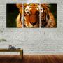 Imagem de Quadro canvas 30x66 linhas formando um tigre arte