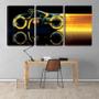 Imagem de Quadro canvas 30x66 moto neon filme tron