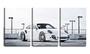 Imagem de Quadro canvas 30x66 porsche branco na rua