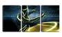 Imagem de Quadro canvas 45x96 jogador negro tron