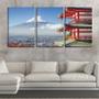 Imagem de Quadro canvas 45x96 monte fuji no horizonte