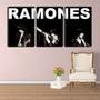 Imagem de Quadro canvas 45x96 Ramones banda fundo preto