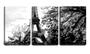 Imagem de Quadro canvas 45x96 torre Eiffel rabiscos pb