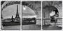 Imagem de Quadro canvas 45x96 torre eiffel vista da ponte