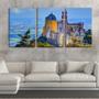 Imagem de Quadro canvas 55x110 castelo medieval na montanha